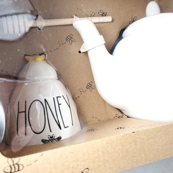 Rae Dunn Honey and Teapot Gift Set - Picture 4 of 6